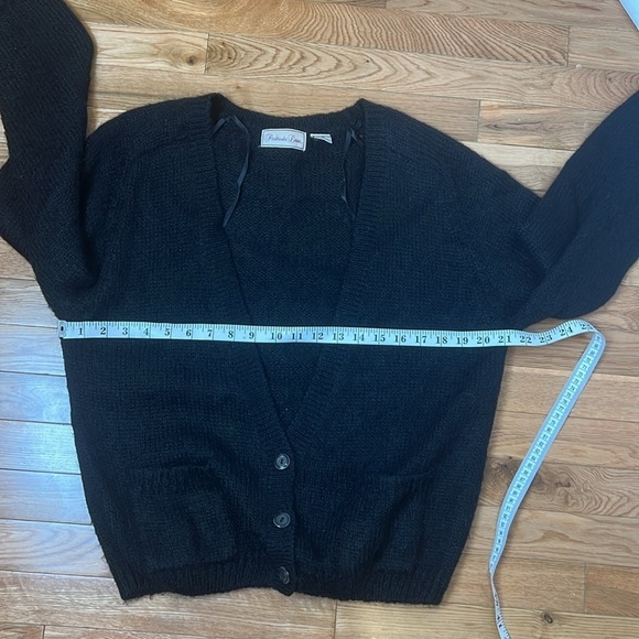 Penbrooke Lane Vintage Mohair Blend Black 3 button Cardigan Size Medium - Picture 10 of 12